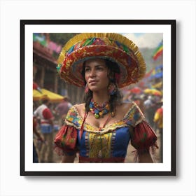 Mexican Woman 4 Art Print