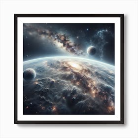Outer Space,Familiar Reflections,A Galaxy Far, Far Away... Closer Than You Think, Inspired by Vanishing Point perspective Art Print