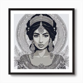 Indian Woman Art Print