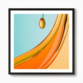 Oil Drop Art Print