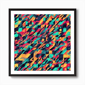 Abstract Geometric Pattern 4 Art Print