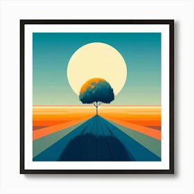 Tree In The Sky 7 Art Print