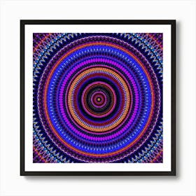 Psychedelic Circle 3 Art Print