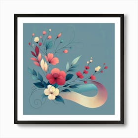 Floral Arrangement 1 Art Print