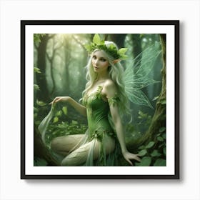 Fairy In The Forest 1 Art Print