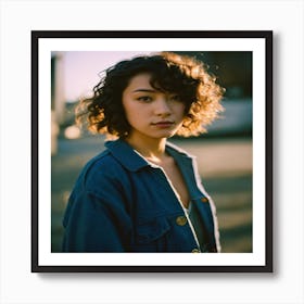 Portrait Of A Young Woman Affiche