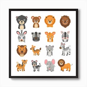 Wild Animals Art Print