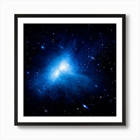 Cosmos Themed Illustration Capturing The Essence Of Elemental Magic With A Bright Double Star Patte (7) Art Print