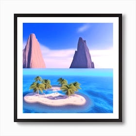 Island In The Ocean 3 Art Print