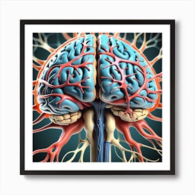 Human Brain 95 Art Print