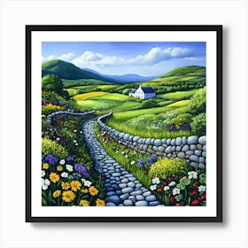 Rolling Hills Of Ireland 24 Art Print