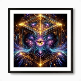 Cube Of Light 21 Art Print