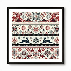 Nordic Pattern Art Print