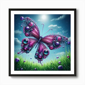 Butterfly In The Sky Art Print