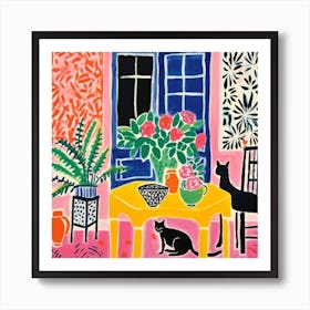 Cat In The Room 2 Art Print