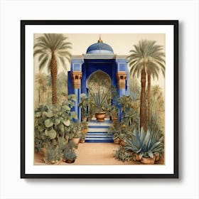 Garden In Morocco 1 Art Print