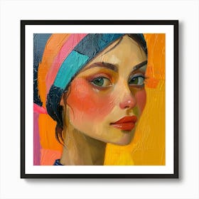 Portrait Of A Girl Art Print