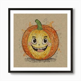 Halloween Pumpkin 1 Art Print