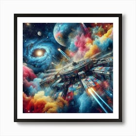 Spaceship 1 Art Print