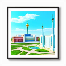 Kazakhstan Mosque Art Print