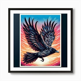 Raven 3 Art Print