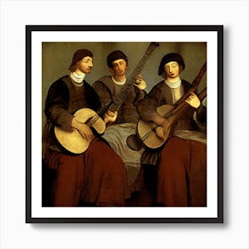 Three Musicians Art Print