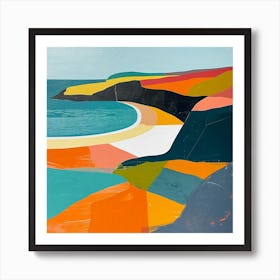 Colourful Abstract Pembrokeshire Coast National Park Wales 3 Art Print