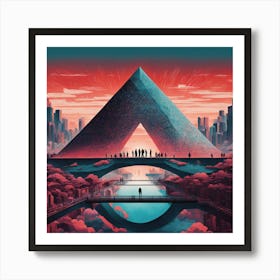 A Nft Art Piece, City In The Sky art print Poster