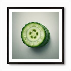 Sliced Cucumber Art Print