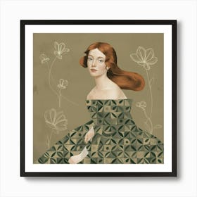 Vintage Woman Art Print