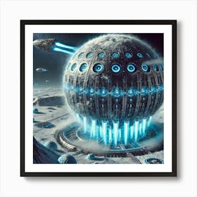 A Futuristic, Sci Fi Depiction Of The Cryo Genesis Art Print