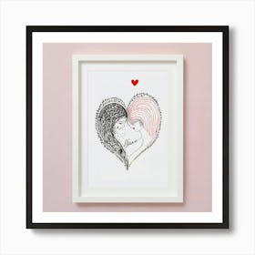 Heart Print Art Print