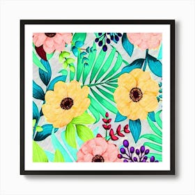 Flower Pattern Art Print