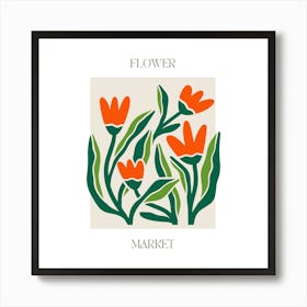 Flower Market Art Print