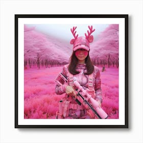 Pink Forest 1 Art Print