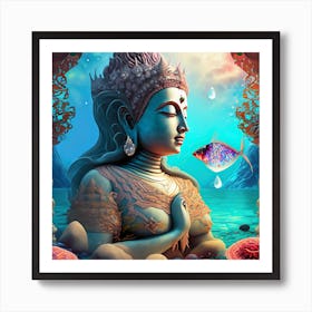 Siren Buddha # 13 Art Print