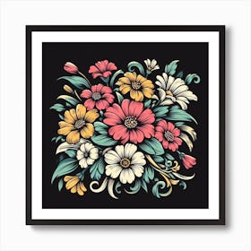 Floral Bouquet Art Print