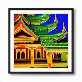 Taiwan Pagoda Art Print