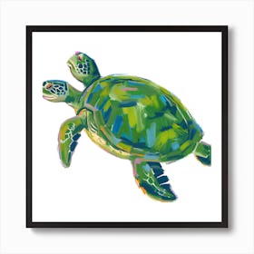 Green Sea Turtle 02 Art Print