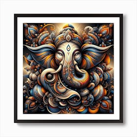 "Divine Whorls: Ganesha" encapsulates the essence of transcendental beauty and wisdom. This artwork weaves the revered form of Ganesha with an ethereal tapestry of colors and patterns, reflecting the deity's role as the remover of obstacles and the patron of arts and sciences. Perfect for contemplative spaces or as an enriching addition to your art collection, this piece stands as a testament to spiritual depth and the vibrancy of cosmic design. Embrace the harmonious presence of "Divine Whorls: Ganesha" in your environment, and let its presence enhance the tranquility and creative spirit of your surroundings. Art Print