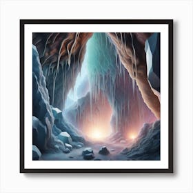 Ice Cave 2 Art Print