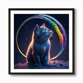 Cat Galaxy (18) Art Print