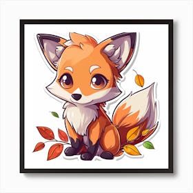 Cute Fox 1 Art Print