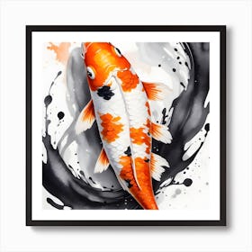 Koi Fish Painting Art Print