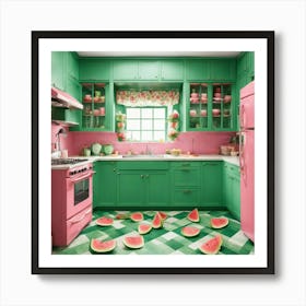 Pink Kitchen 1 Poster