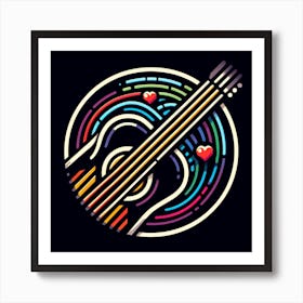 Acoustic Guitar 6 Art Print