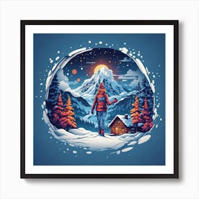 Winter Landscape 1 Art Print