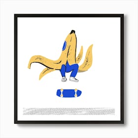 Banana Boarder Art Print