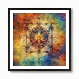 Psychedelic Abstract Painting Art Print