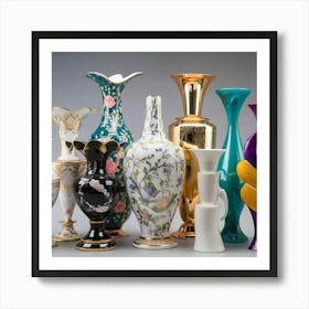 Group Of Vases Art Print